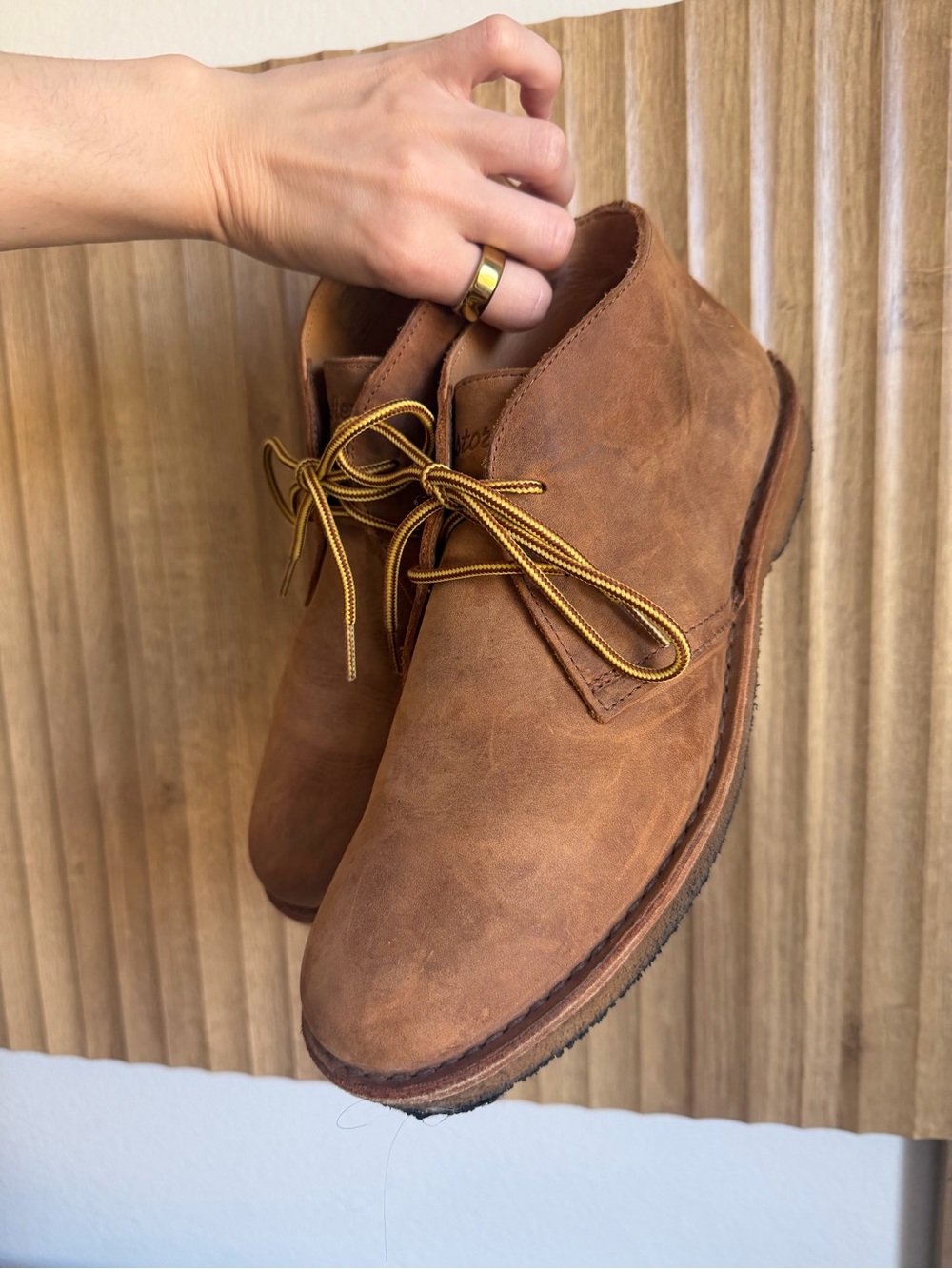 Astorflex Brown Leather Chukka Boots - Sz 11 - Picture 4 of 9